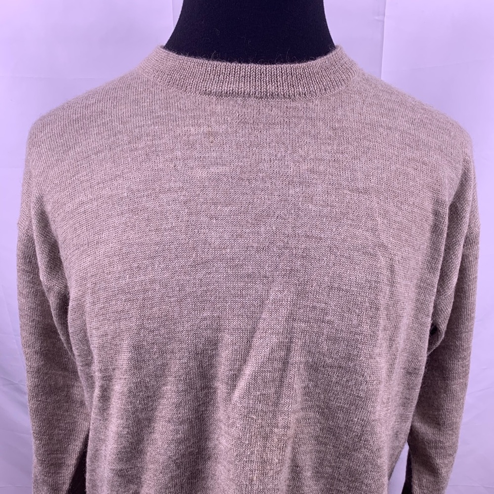 BYFORD Men's Crewneck Wool/Alpaca Beige Sweater